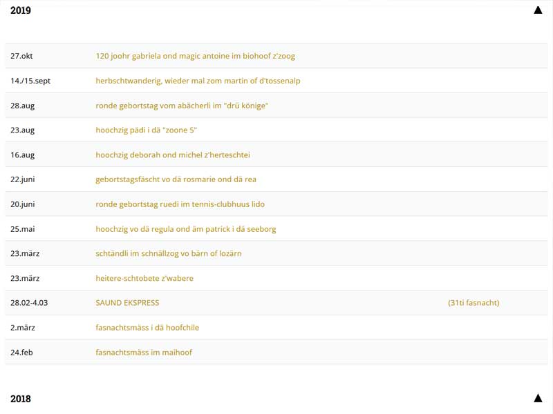 alli vergangene uuftritt uuftritt